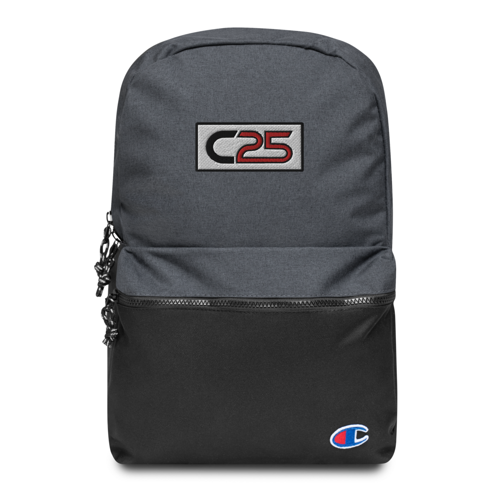 C25 Embroidered Patch Backpack