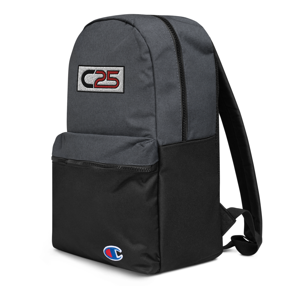 C25 Embroidered Patch Backpack