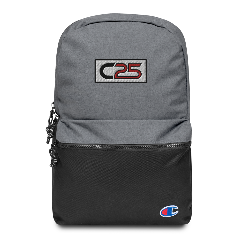 C25 Embroidered Patch Backpack