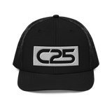 C25 Embroidered Patch (Black) Trucker Hat