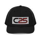 C25 Embroidered Patch (Red) Trucker Hat