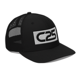 C25 Embroidered Patch (Black) Trucker Hat
