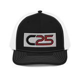 C25 Embroidered Patch (Red) Trucker Hat
