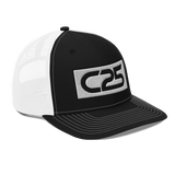 C25 Embroidered Patch (Black) Trucker Hat