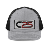 C25 Embroidered Patch (Red) Trucker Hat